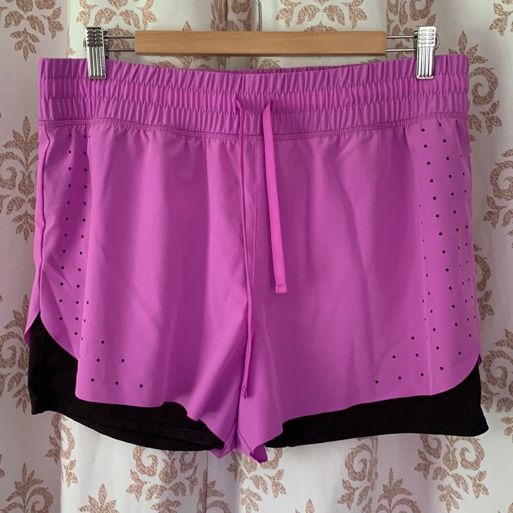 mta sport double layer shorts L